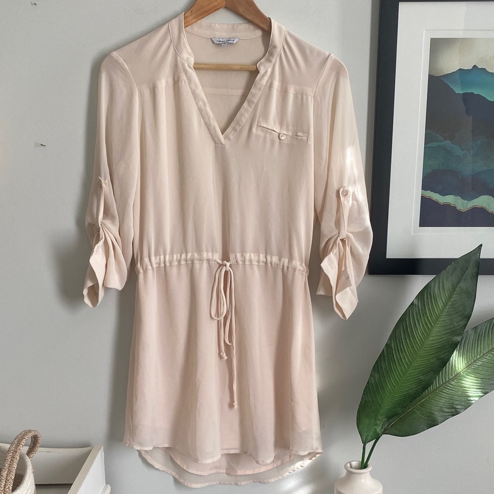Naked Zebra Beige Shirt Dress